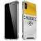 NFL Green Bay Packers White Striped iPhone XS Max Clear Case